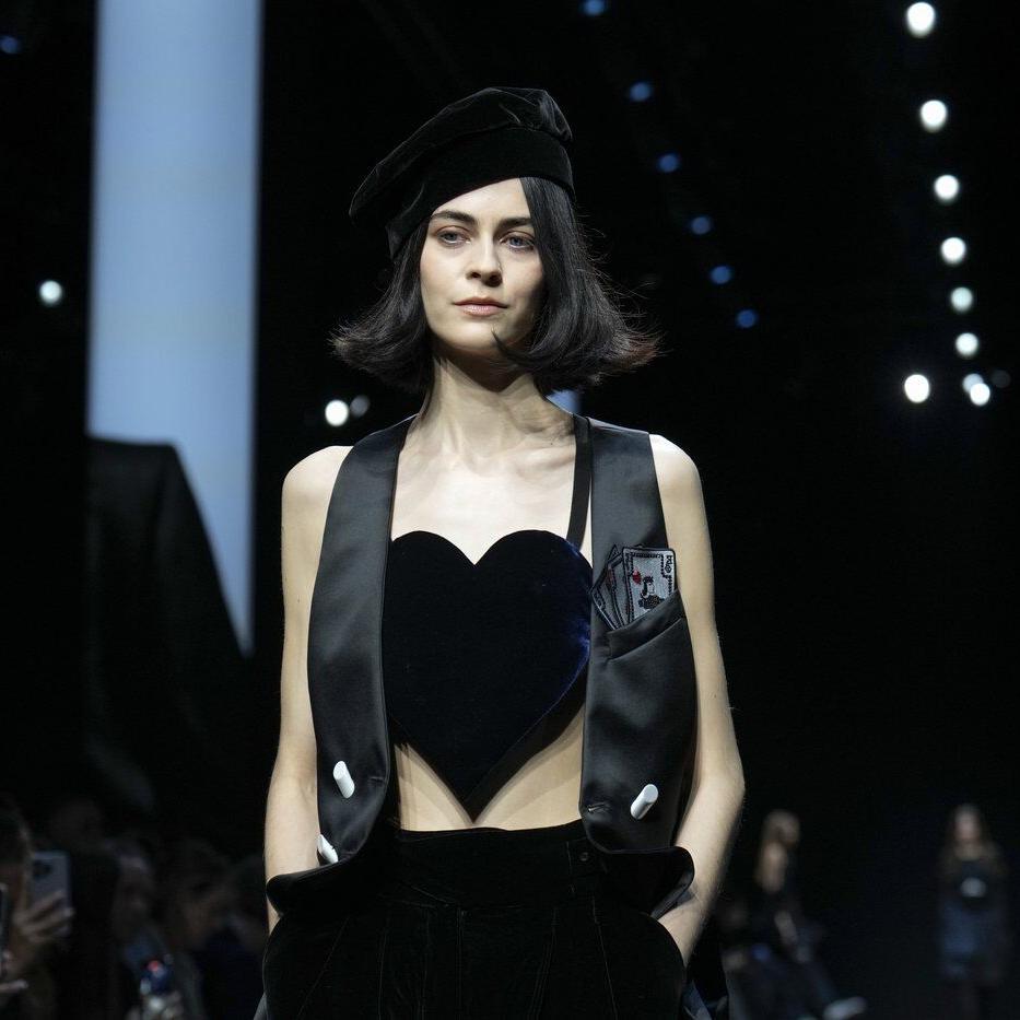 At 90, Giorgio Armani has more than a few cards up his sleeve on the Milan runway